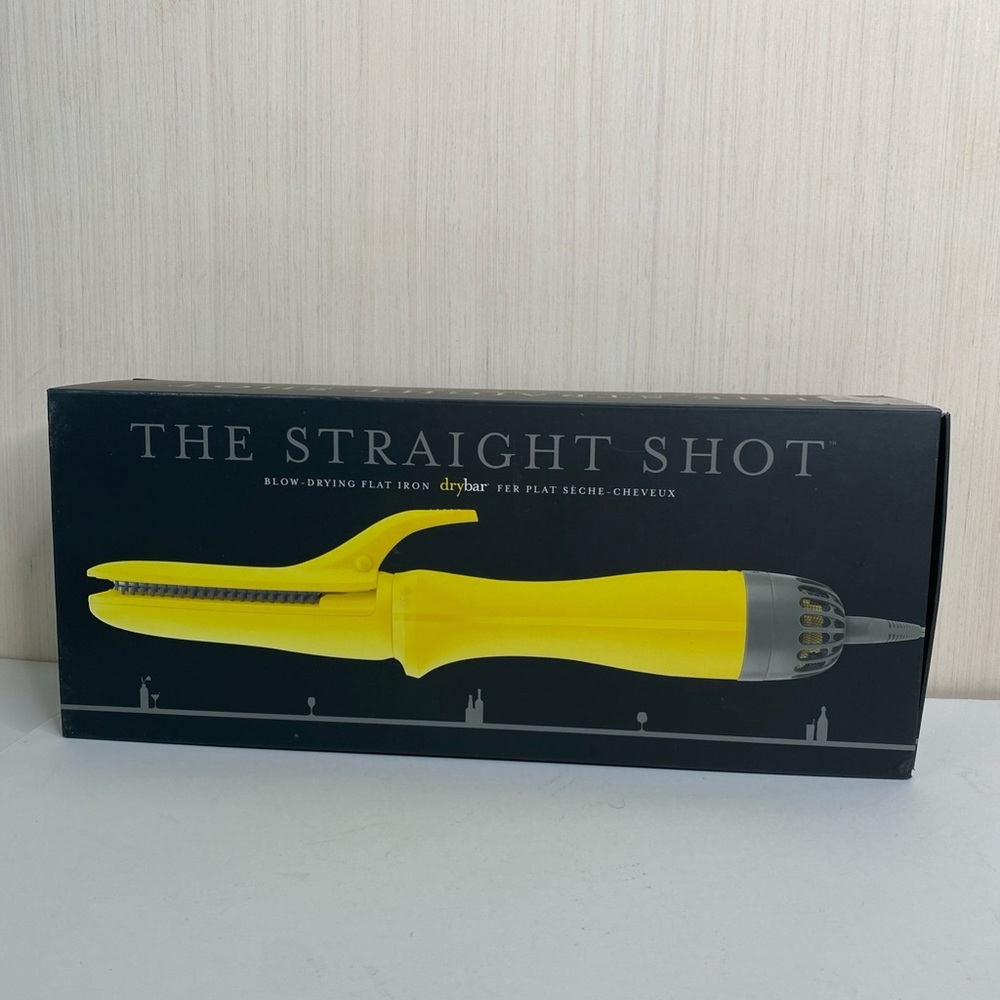 Drybar The Straight Shot Yellow Blow-Drying Flat Iron 1.25”